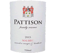 Wine label Pattison Family Reserve MAlbec 2015