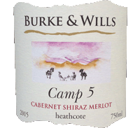 Wine label Burke and Wills Camp 5